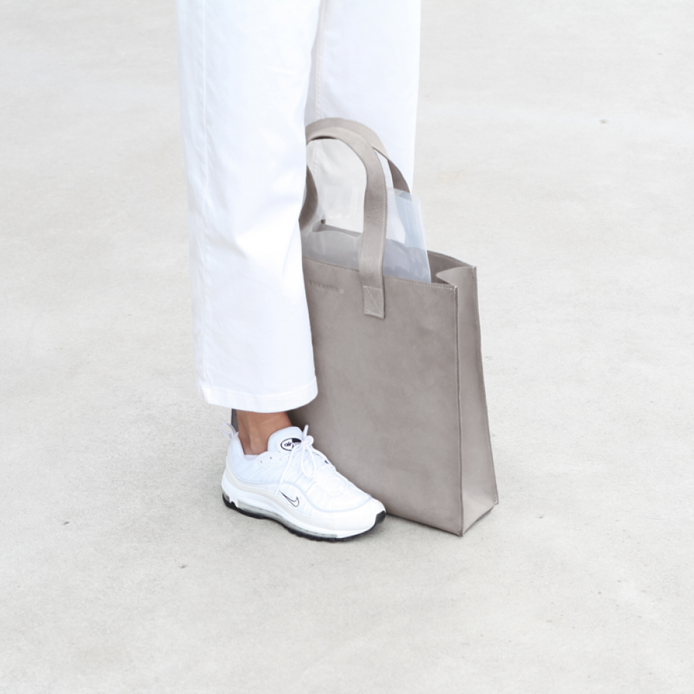 The Minimal XL | Grote leren shopper