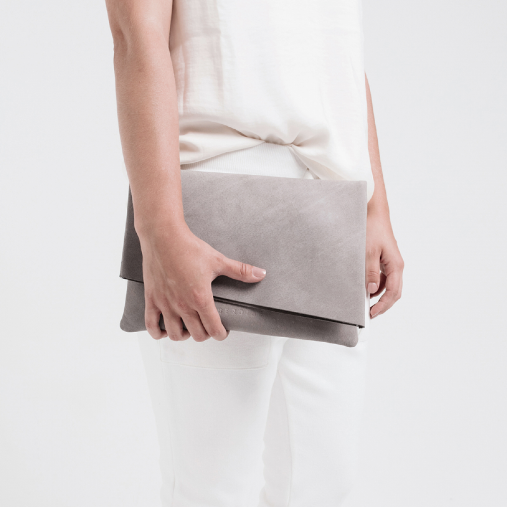 The Fold | Leren clutch