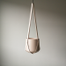 Leather plant hanger beige | Minimalistic design