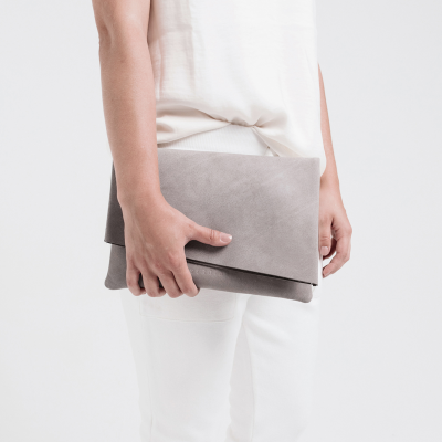 The Fold | Leather clutch