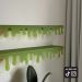 Drippy shelf set/2 - forest green matte, recycled acrylic