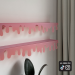 Drippy shelf set/2 - pink matte, recycled acrylic