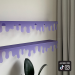 Drippy shelf set/2 - purple matte, recycled acrylic